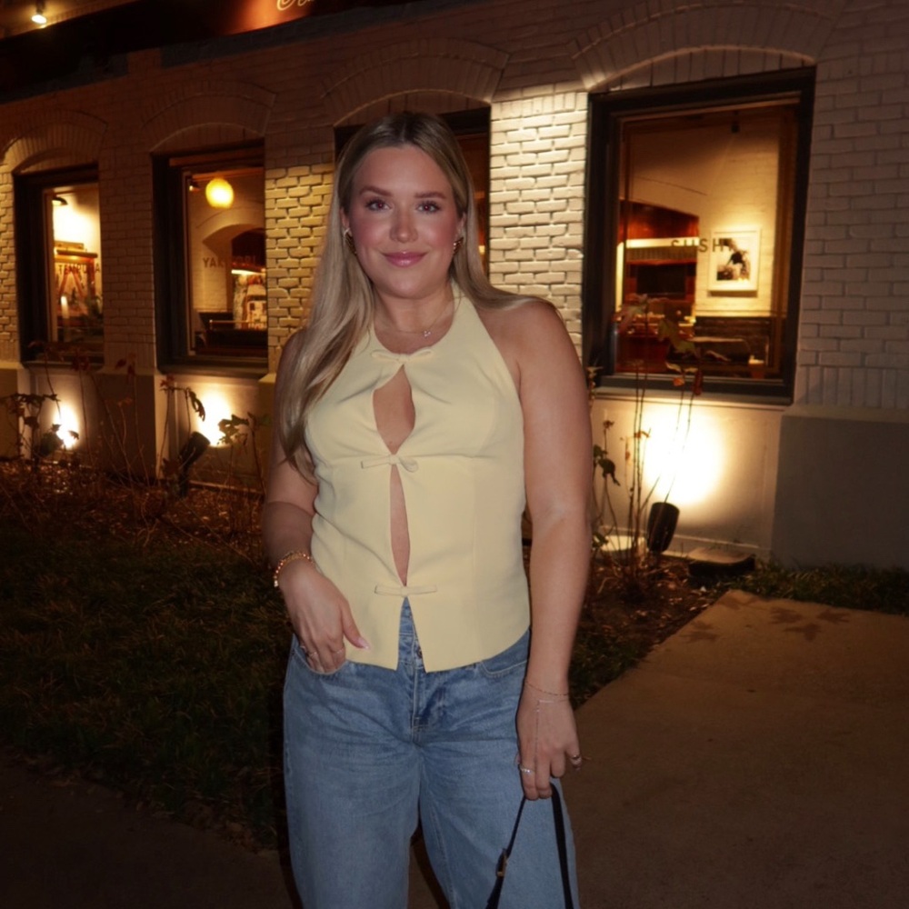 Abercrombie & Fitch Yellow Tank Top